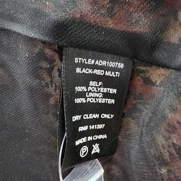 ASTR The Label Red Floral Puff Sleeve Midi Dress Size M - Picture 10 of 12